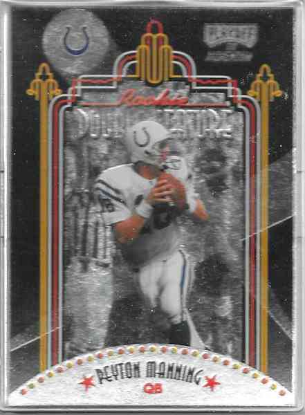 Peyton Manning - 1998 Playoff SSD Momentum RC Double Feature #1 ROOKIE Baseball cards value