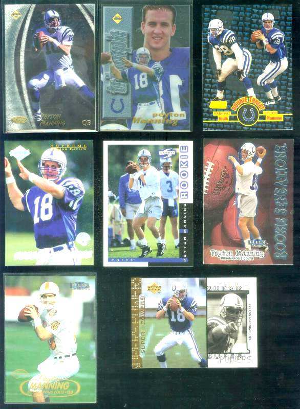 Peyton Manning - 1998 Fleer Tradition #235 ROOKIE Baseball cards value