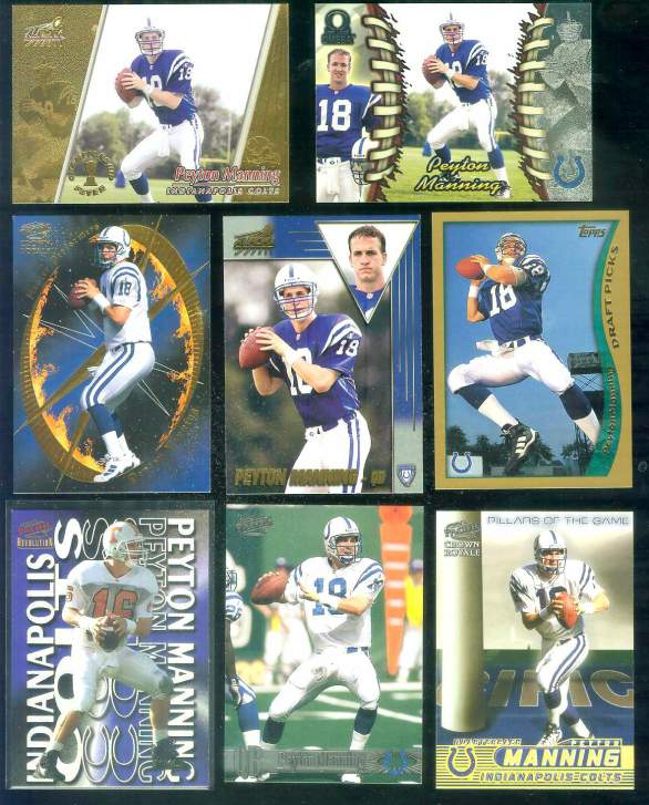 Peyton Manning - 1998 Pacific Omega #101 ROOKIE Baseball cards value
