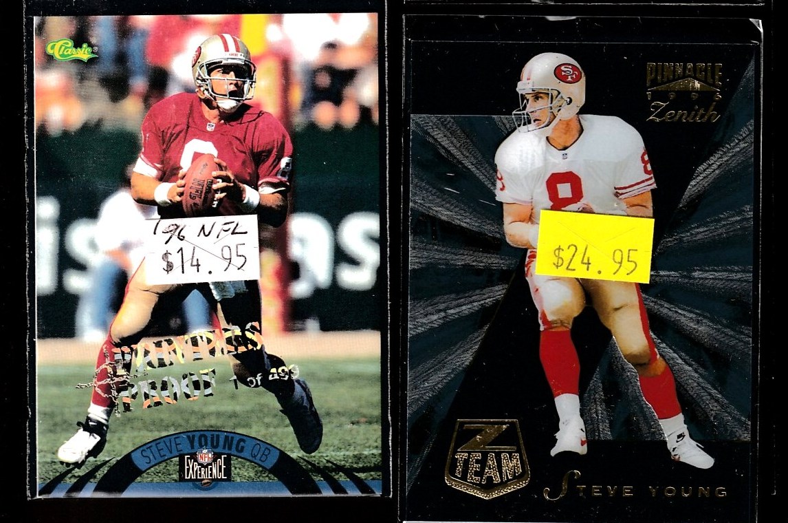 Steve Young - 1995 Playoff Contenders Hog Heaven HH30 [a] Baseball cards value
