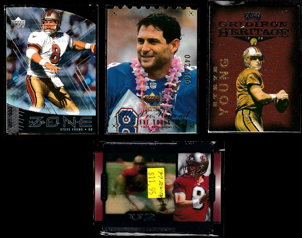 Steve Young - 1999 Upper Deck Highlight Zone Quantum Silver #Z18 [c] Baseball cards value