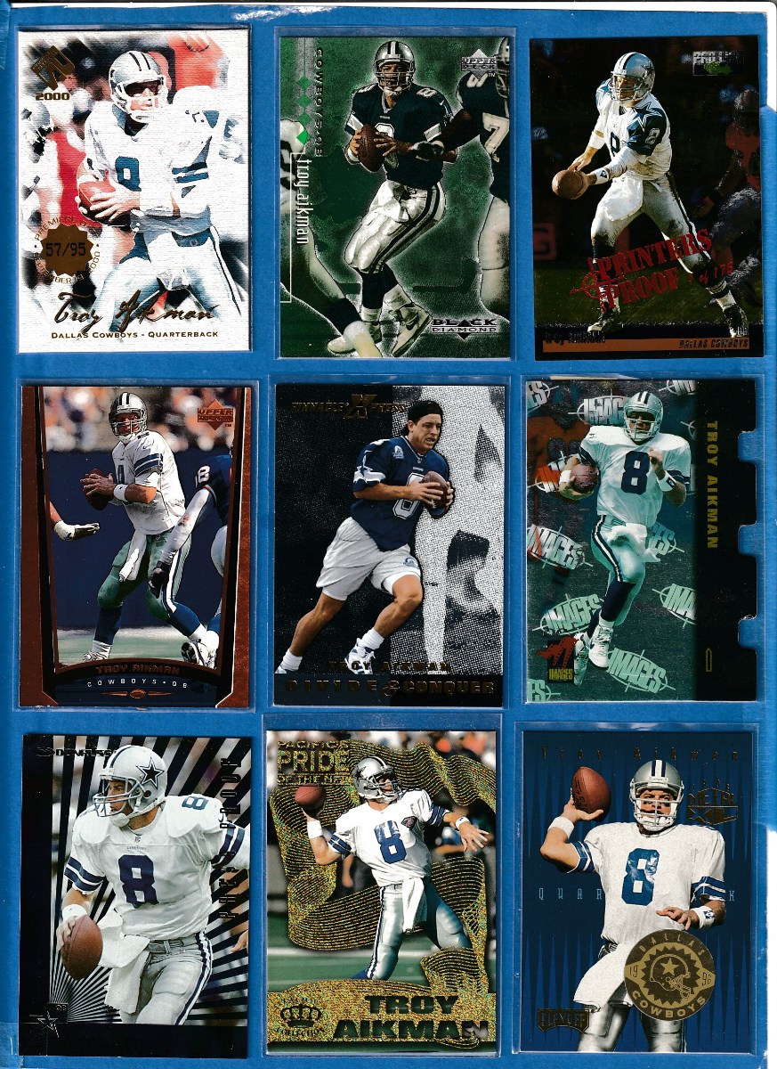 Troy Aikman - 1998 Black Diamond Rookies QUADRUPLE #22 [#/150] Baseball cards value