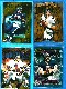 Troy Aikman - 1995-1997 Topps FINEST - Lot of (4) with RARE GOLDS