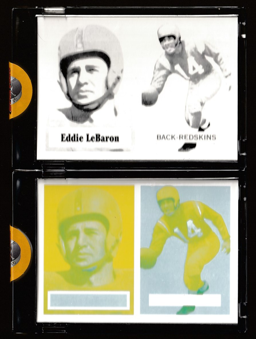 1957 Topps Vault FB - Eddie LaBaron PROOF (b/w) !!! (Redskins)  cards value