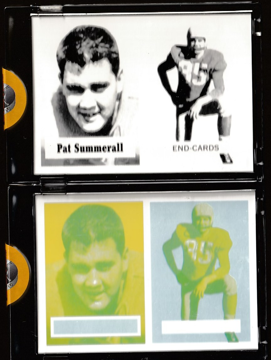 1957 Topps Vault FB - Pat Summerall PROOF (c/m) !!! (Cardinals)  cards value