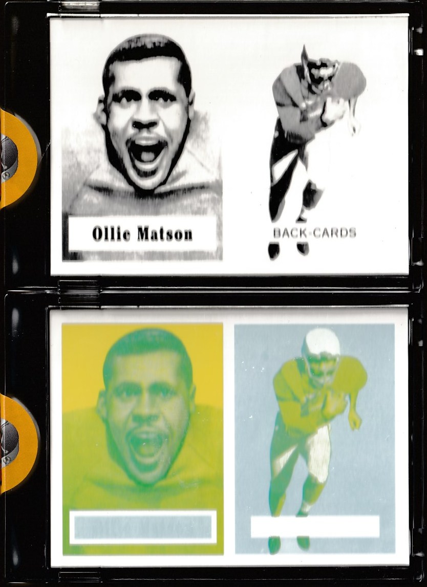 1957 Topps Vault FB - Ollie Matson PROOF (c/m) !!! (Cardinals)  cards value