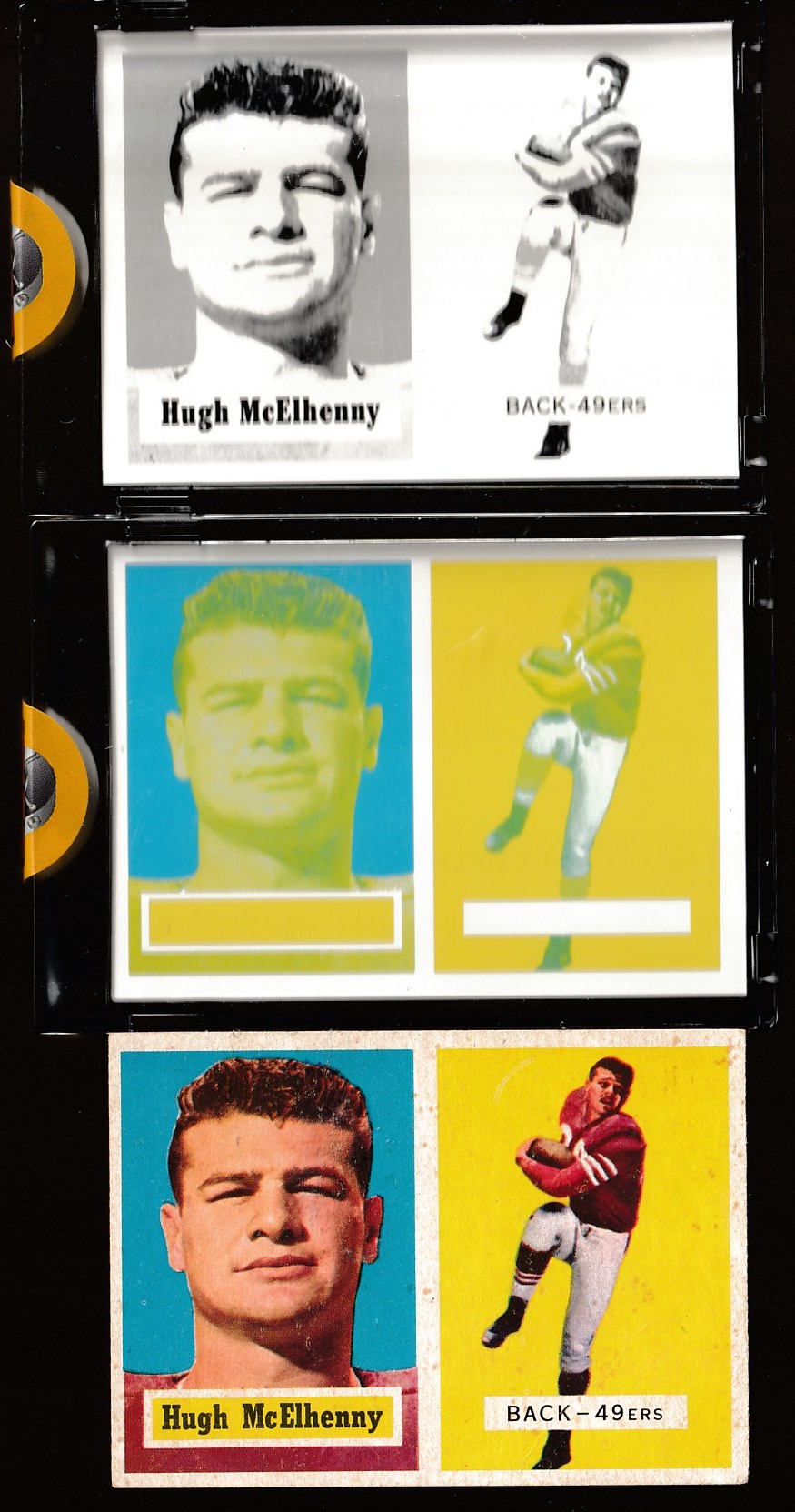 1957 Topps Vault FB - Hugh McElhenny PROOF (c/m) !!! (49ers)  cards value