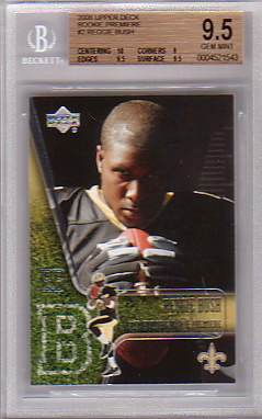 Reggie Bush - 2006 UD Rookie Premiere #2 ROOKIE [GEM MINT BGS-9.5 !!!] Baseball cards value