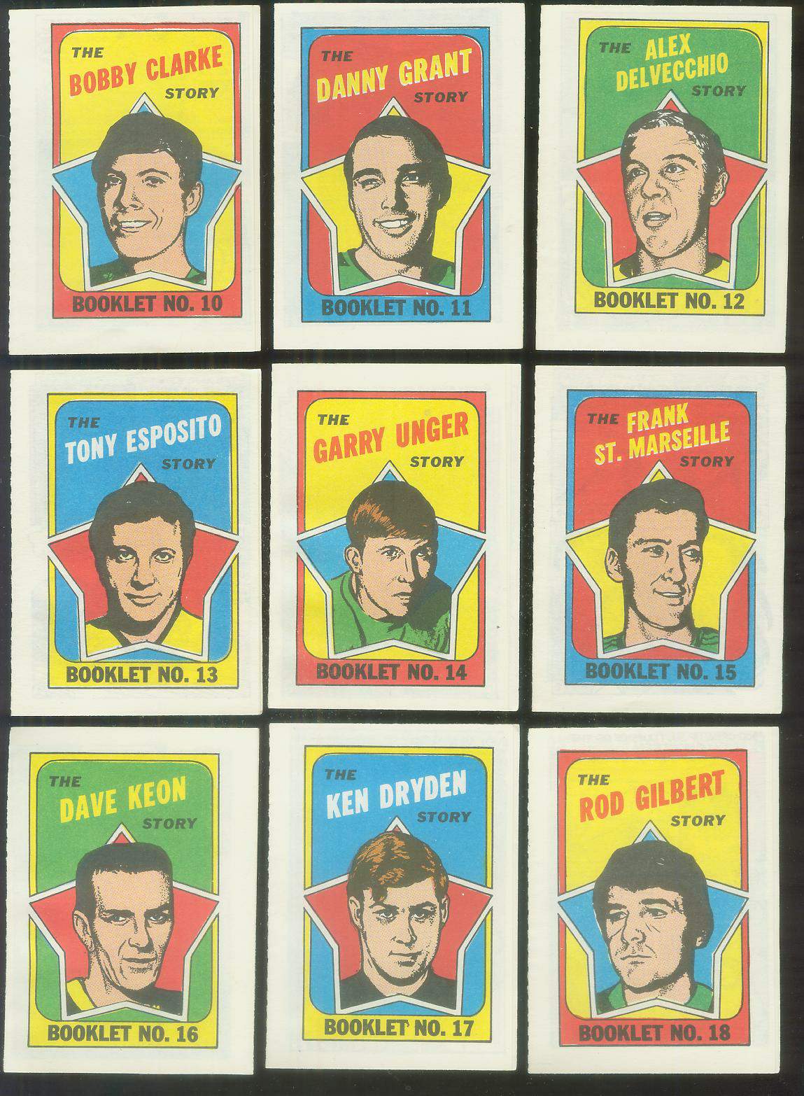 1971-72 O-Pee-Chee/Topps Hockey Booklets #10 Bobby Clarke Hockey cards value