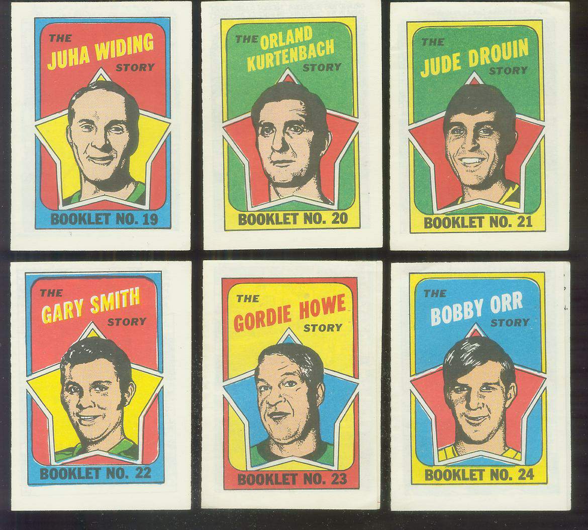 1971-72 O-Pee-Chee/Topps Hockey Booklets #23 Gordie Howe Hockey cards value