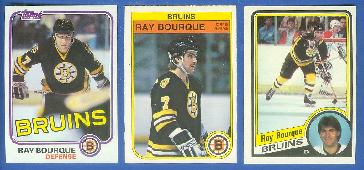 Bruins Ray Bourque Authentic Signed 1987-88 Topps #87 Card