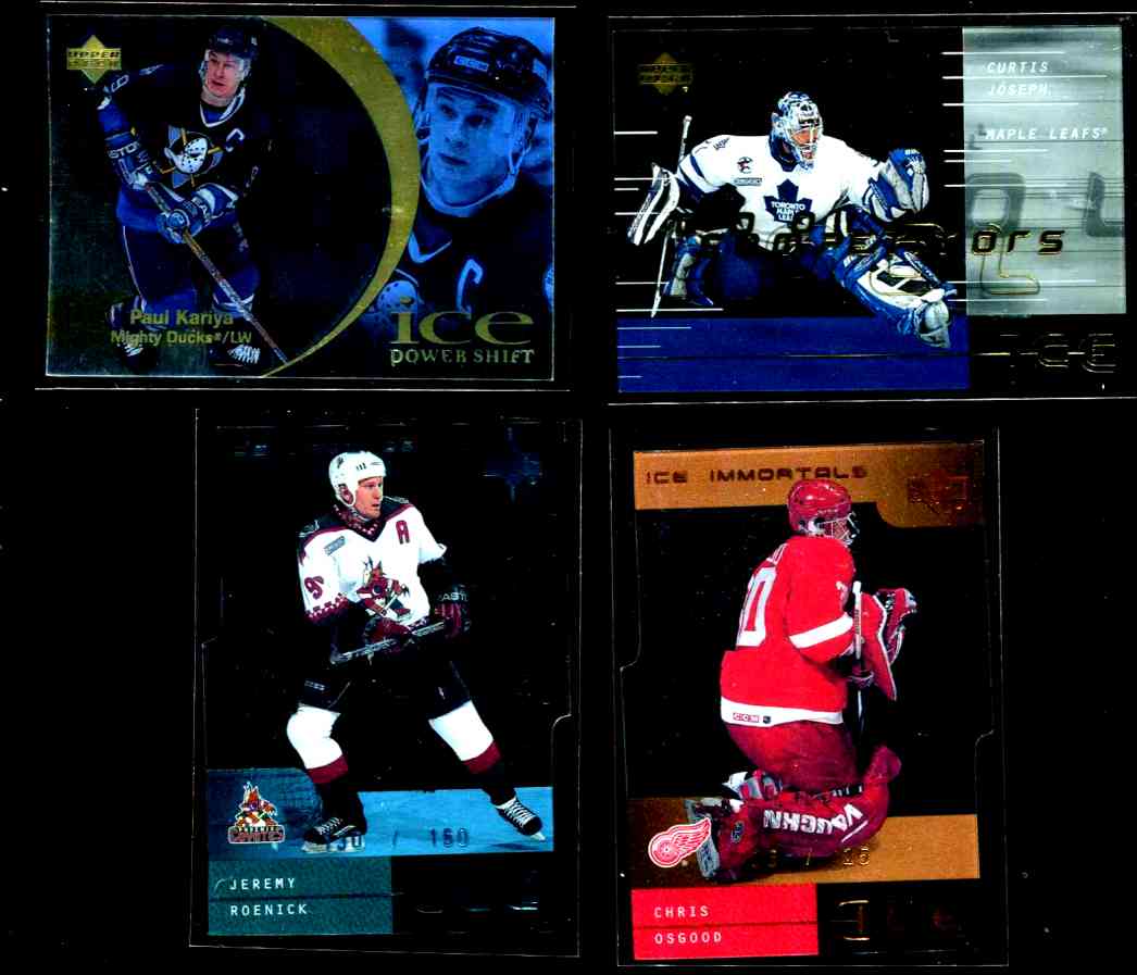 2000-01 Upper Deck 'ICE' IMMORTALS Parallel #17 Chris Osgood (Red Wings) Baseball cards value