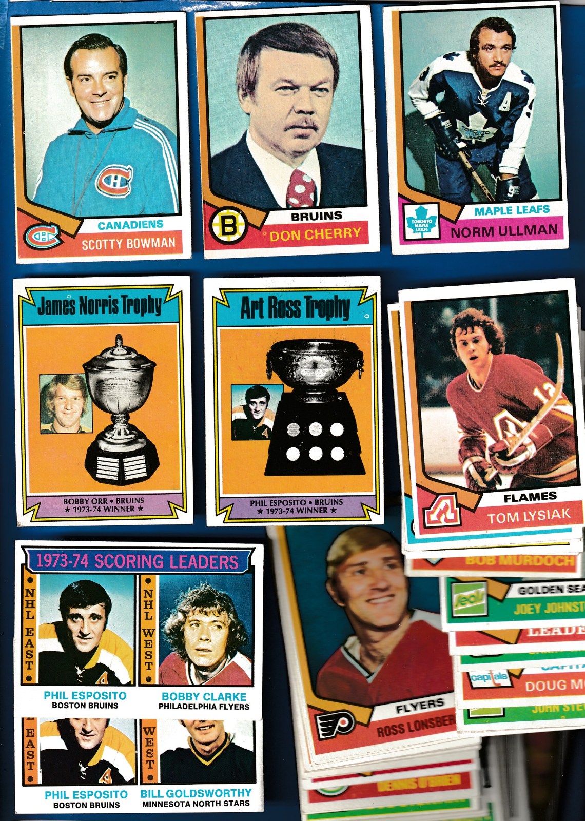 1974-75 Topps Hockey  - Starter Set/Lot of (63) Different with STARS ! Hockey cards value