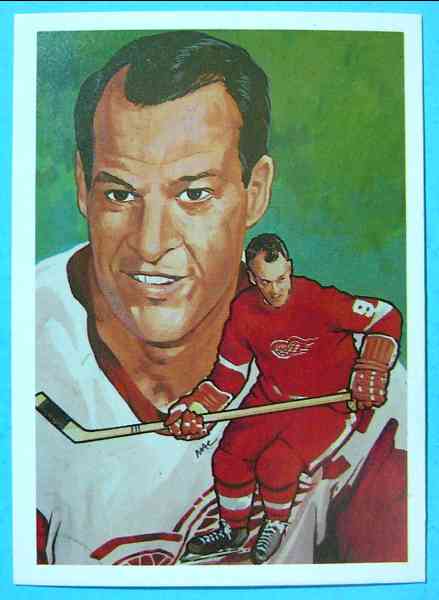 1983 Cartophilium Hall of Fame Hockey # 16 Gordie Howe Baseball cards value