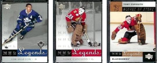  2001-2002 Upper Deck NHL Legends Hockey - COMPLETE SET (100 cards) Baseball cards value