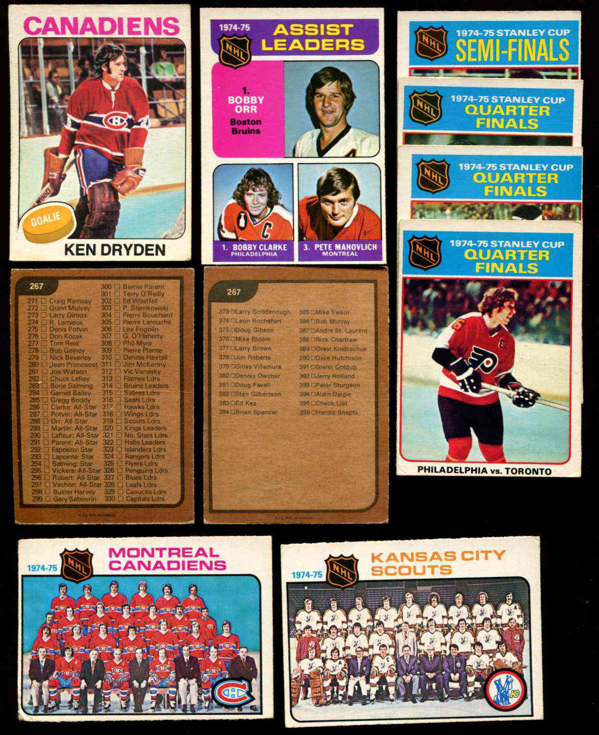 1975-76 O-Pee-Chee/OPC Hockey  -Lot of (10) different STARS & SPECIALS [#x] Hockey cards value