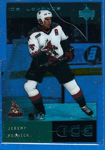 Jeremy Roenick - 2000-01 Upper Deck Ice #31 'Ice Legends' #/150 Baseball cards value