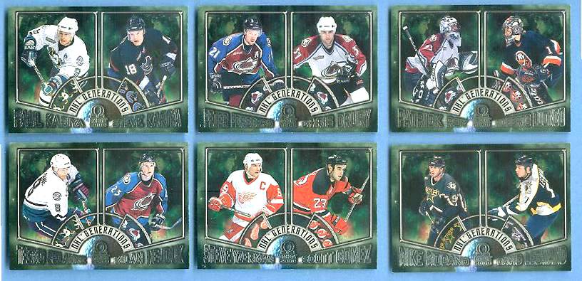 1999-00 Pacific Omega NHL GENERATIONS # 6 Steve Yzerman/Scott Gomez Baseball cards value