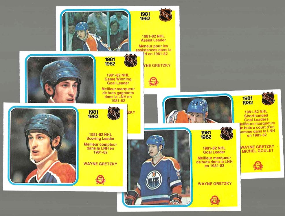 Wayne Gretzky - 1982-83 OPC/O-Pee-Chee HKY - Lot of (5) different Baseball cards value