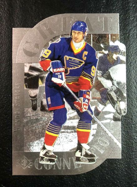 Wayne Gretzky - 1995-96 SP Hockey - Great Connection #GC1 DIE-CUT Baseball cards value
