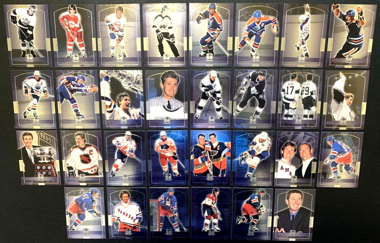 Wayne Gretzky - 1999 UD - Hall-of-Fame Career - Complete Insert Set (30) Baseball cards value