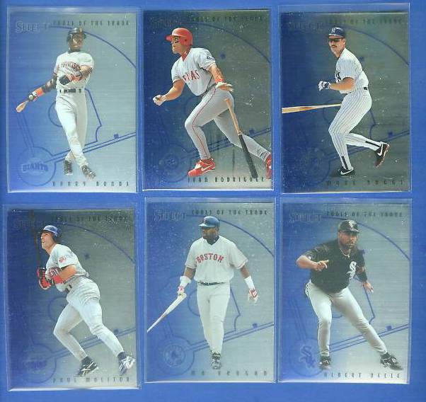 1997 Select MIRROR BLUE 'Tools...Trade' #20 Ivan Rodriguez/Charles Johnson Baseball cards value