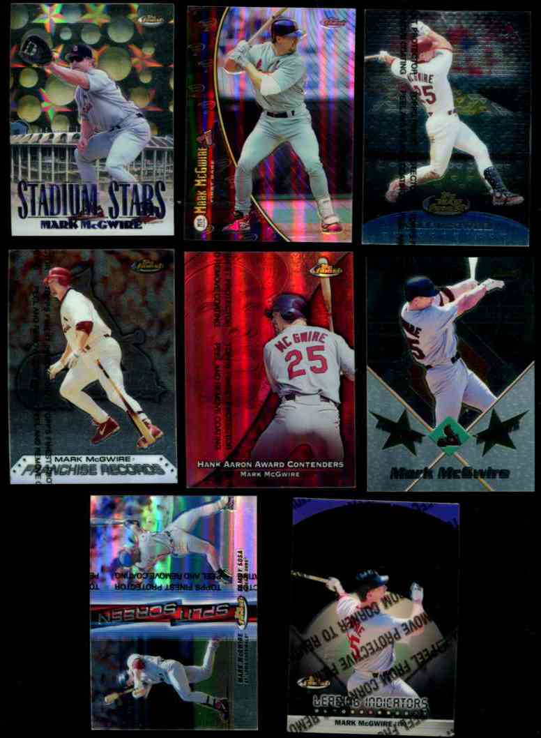 Mark McGwire - 1998 Finest Mystery Finest 2 Refractors #M19 with Jeff Bagwe Baseball cards value