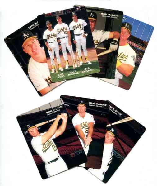 Mark McGwire - 1989-90 Mother's Cookies -Lot of (12) w/(5) unopened cellos Baseball cards value