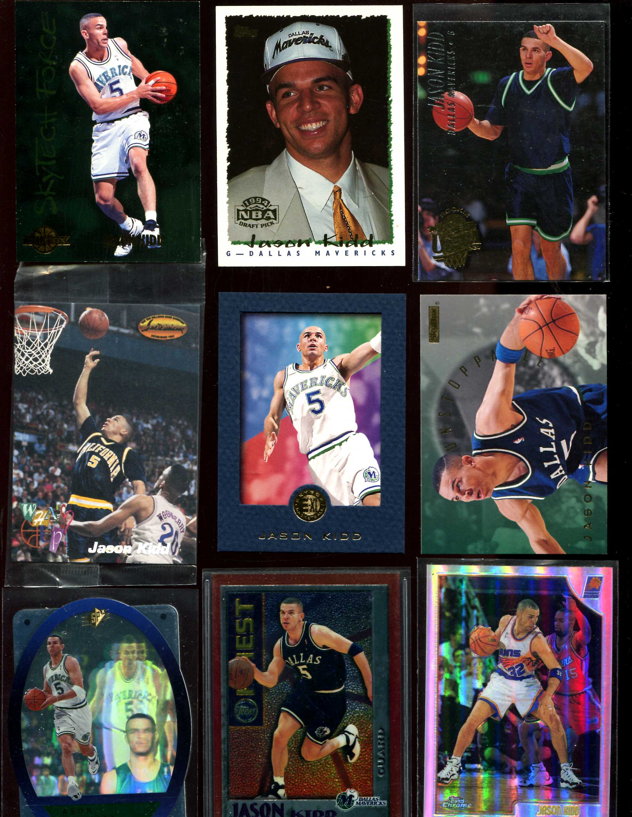 1998-99 Topps Chrome REFRACTORS #185 Jason Kidd (Mavericks) Basketball cards value