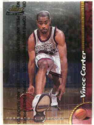 Vince Carter - 1998-99 Finest ROOKIE #230 (Raptors) Basketball cards value