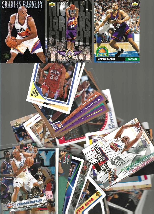 Charles Barkley -  Lot of (125) different !!! (Suns/76ers) Basketball cards value