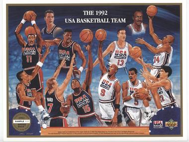 Michael Jordan - 1992 Upper Deck USA Basketball Team SAMPLE/PROMO JUMBO Baseball cards value