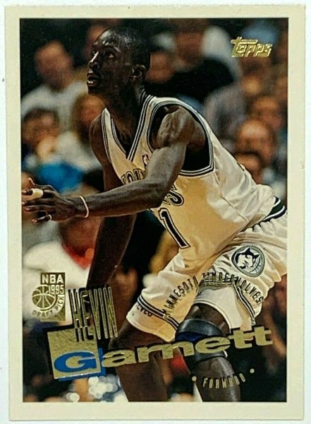 Kevin Garnett - 1995-96 Topps #237 ROOKIE Basketball cards value