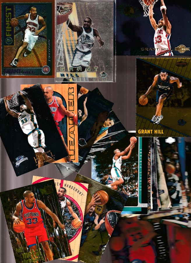 Grant Hill  *** COLLECTION *** - Lot of (54) diff. with Inserts & premium Baseball cards value