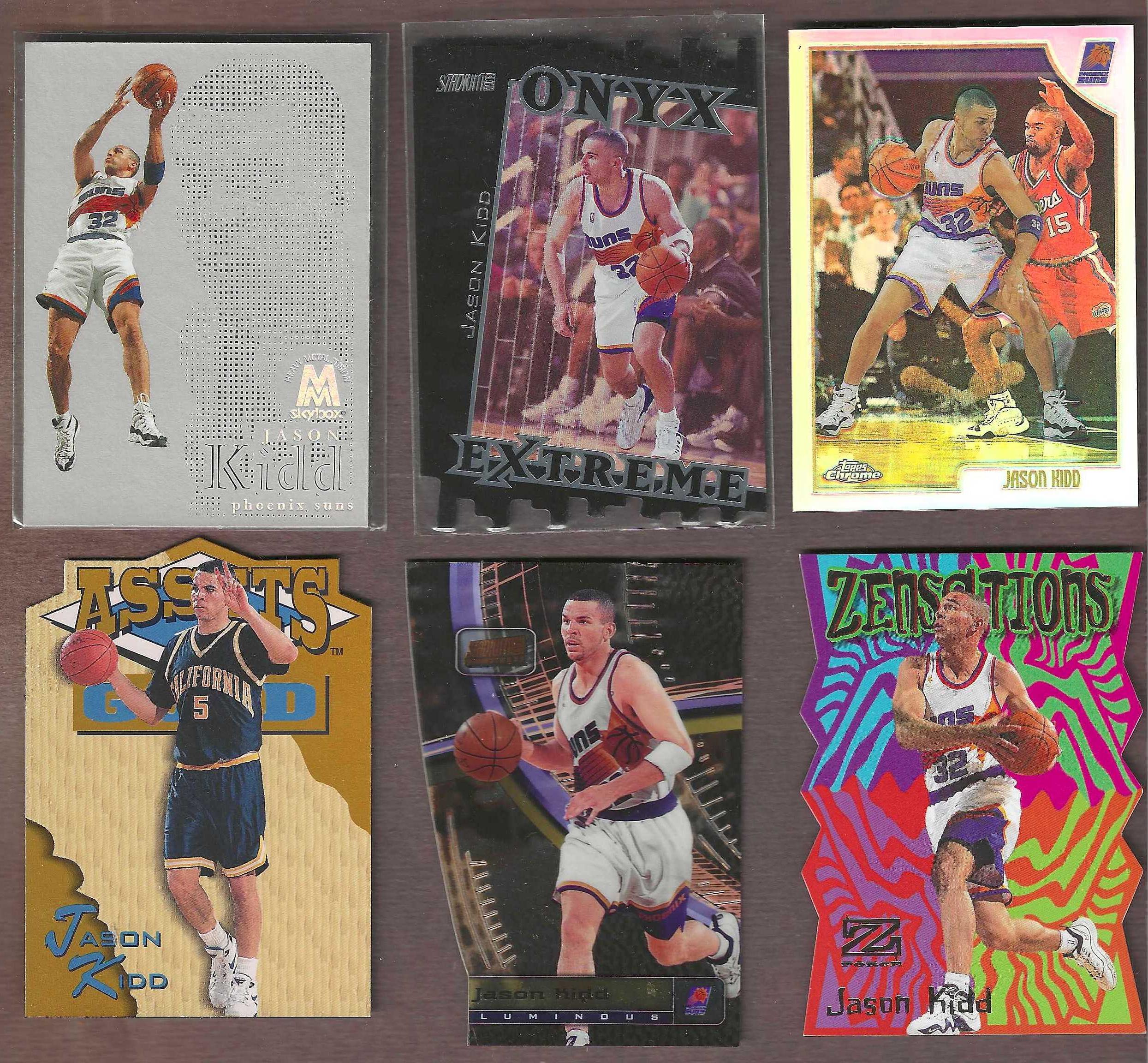 Jason Kidd - 1998-99 Topps Stadium Club TRIUMVIRATE #T5C Luminous Die-Cut Basketball cards value