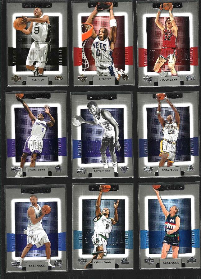  2003-04 Upper Deck  Finite - Lot of (41) different w/Stars & GOLD Basketball cards value