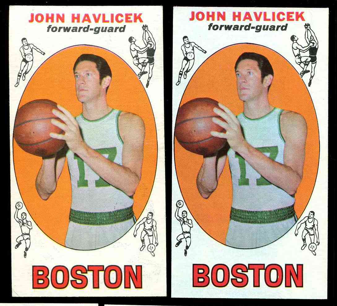 1969-70 Topps Basketball #20 John Havlicek ROOKIE (Celtics) Basketball cards value