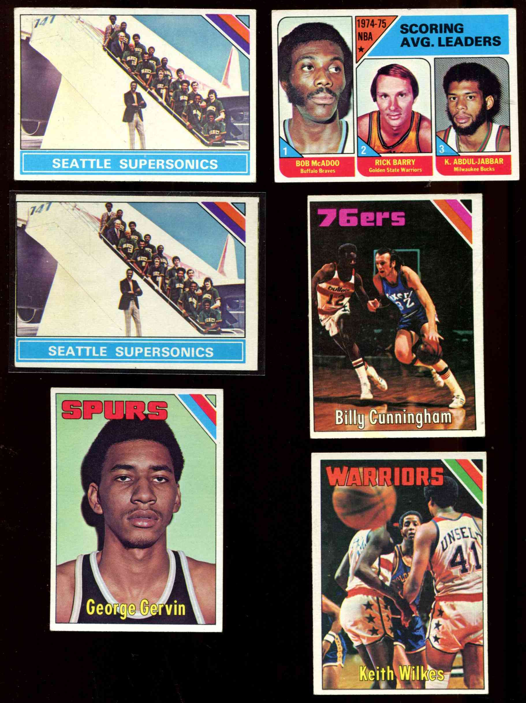1975-76 Topps Basketball #233 George Gervin Basketball cards value