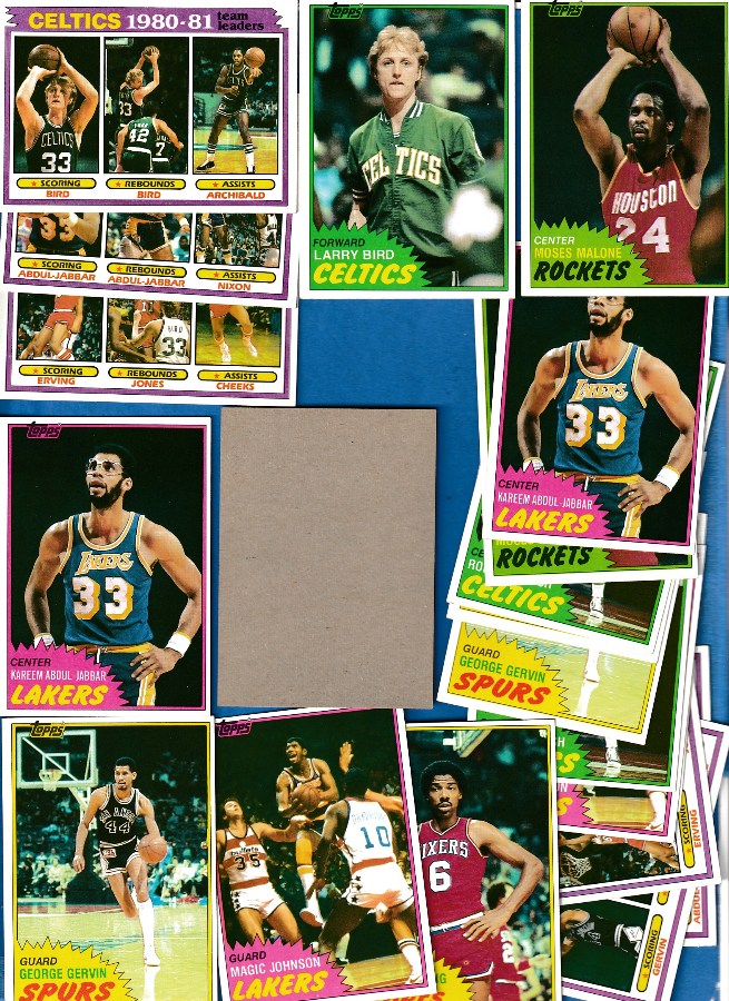  1981-82 Topps Basketball # 59 76ers Leaders BLANK-BACK PROOF !!! Basketball cards value