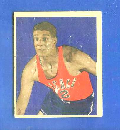 1948 Bowman Basketball #20 Ellis 'Gene' Vance [#x] (Chicago Stags) Basketball cards value