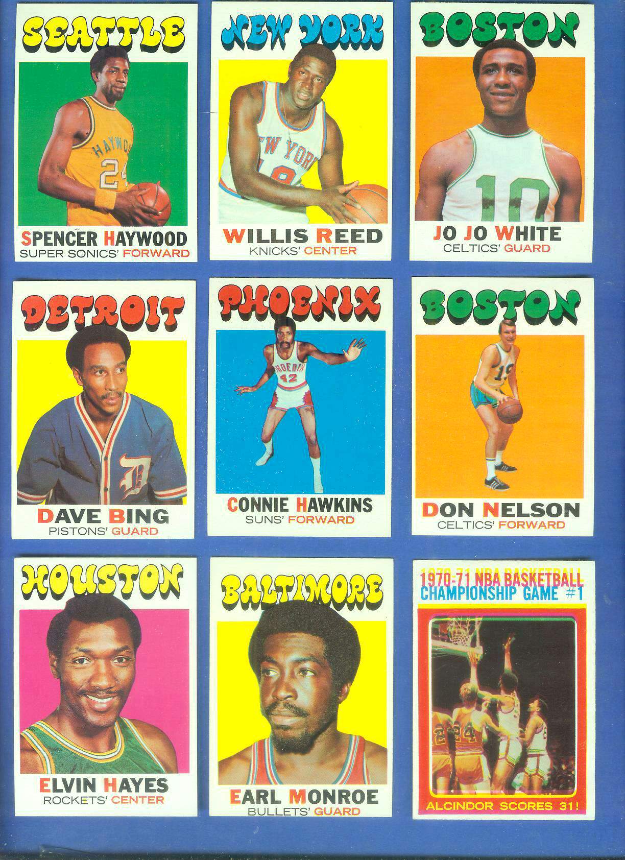 Sold at Auction: (2) 1971-72 Topps Basketball HOFs: Elvin Hayes / Wes Unseld