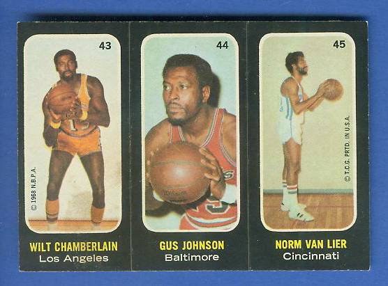 1971-72 Topps Trios Basketball #43 Wilt Chamberlain [#c] SHORT PRINT Basketball cards value