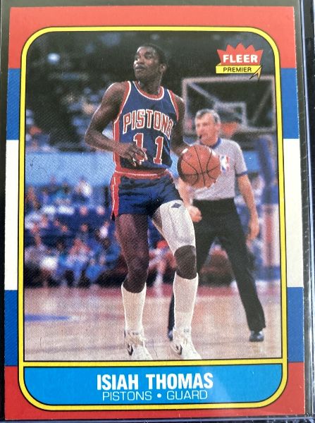 1986-87 Fleer Basketball #109 Isiah Thomas ROOKIE (Pistons) Basketball cards value