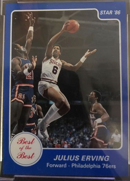 1986 Star Co. 'Best of the New/Old' #6 Julius Erving Basketball cards value
