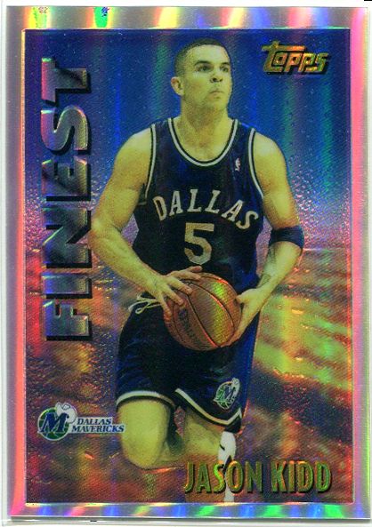  #10 Jason Kidd Bordered REFRACTOR - 1995-96 Topps Mystery Finest Basketball cards value