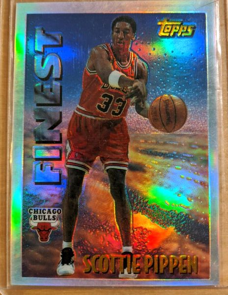  #20 Scottie Pippen REFRACTOR - 1995-96 Topps 'Mystery Finest' (Bulls) Basketball cards value