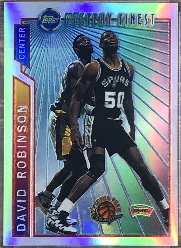 1996-97 Topps Mystery Finest Bordered Refractors #M 9 David Robinson Baseball cards value