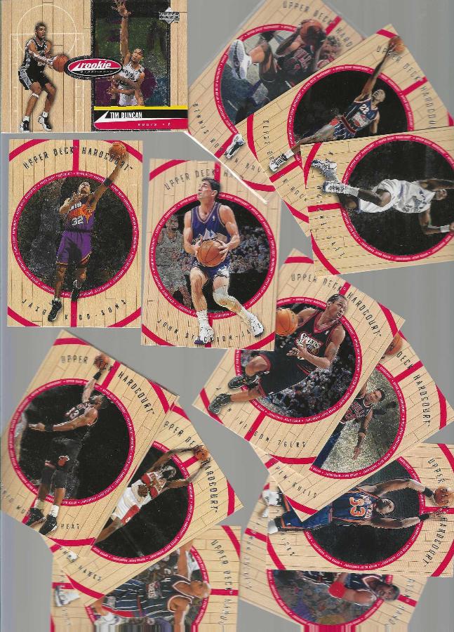 1998-99 Upper Deck Hardcourt - Starter Set (63/90) PLUS (10) dups Basketball cards value