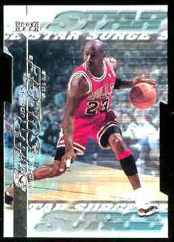 1999-00 Upper Deck Star Surge QUANTUM #S.1 Michael Jordan Basketball cards value