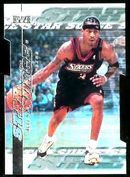 1999-00 Upper Deck Star Surge QUANTUM #S.3 Allen Iverson Basketball cards value